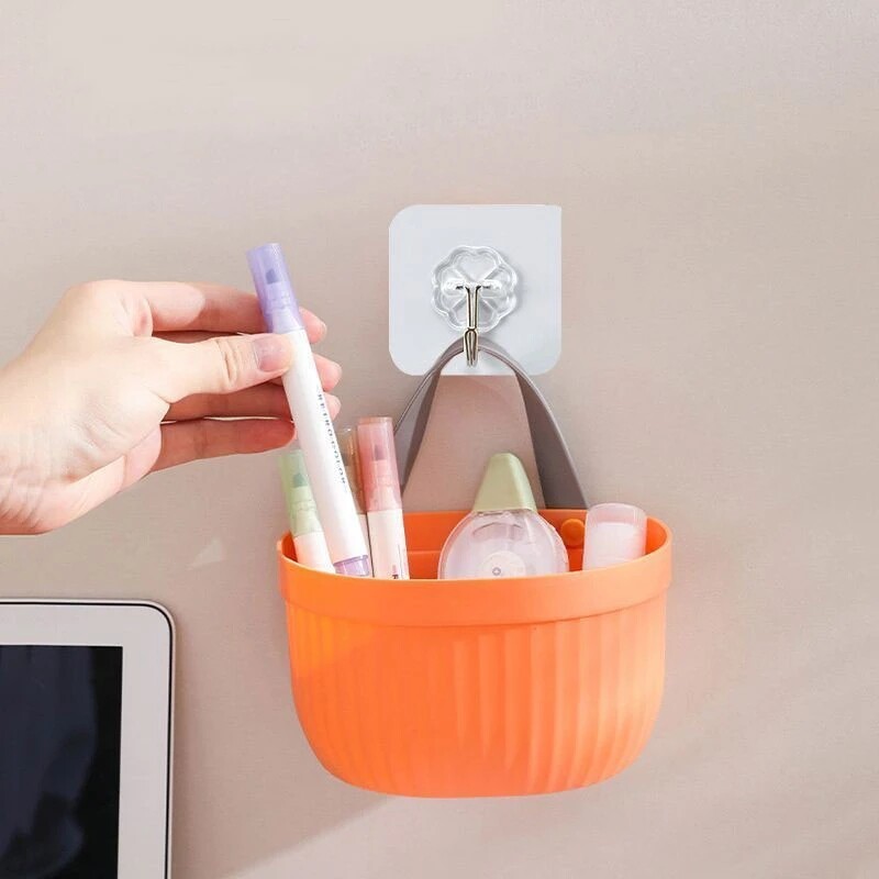 Kitchen Onion Ginger Garlic Storage Basket Wall-mounted Storage Box Small Hanging Basket Rack