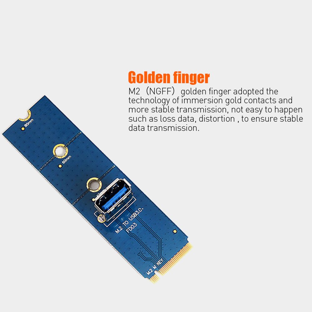 Computer M.2 to USB 3.0 Converter for BTC Miner PCI-E X16 PCI Express Riser Card