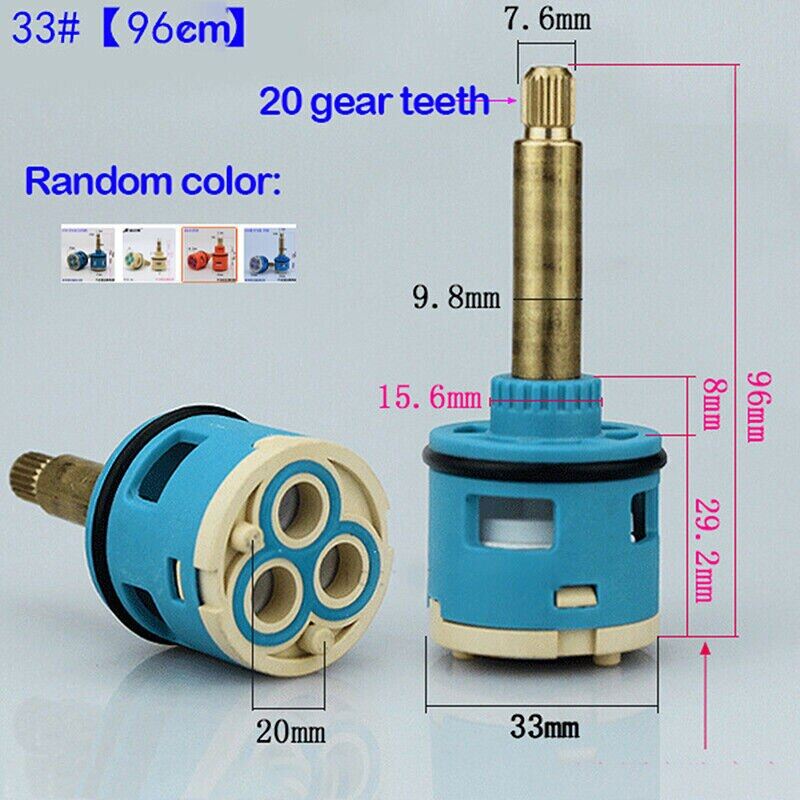 1Pc Brass Shower Faucet Column Ceramic Disc Cartrge Mixing Valve 33/35Mm 3/4 Position Shower Head Bathtub Water Tap Valves