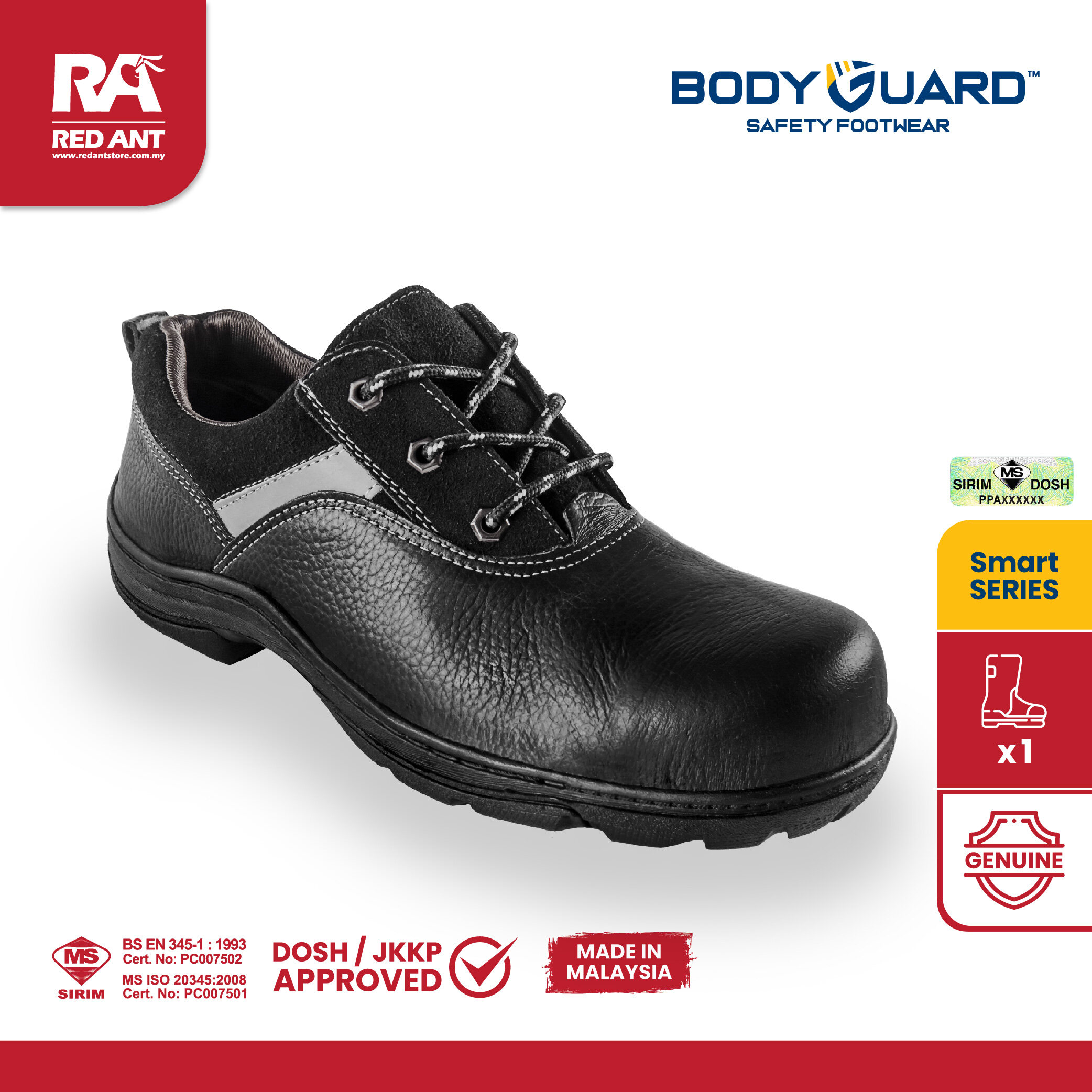 BODYGUARD SAFETY SHOES / FOOT PROTECTION / STEEL TOE CAP / KASUT SAFETY