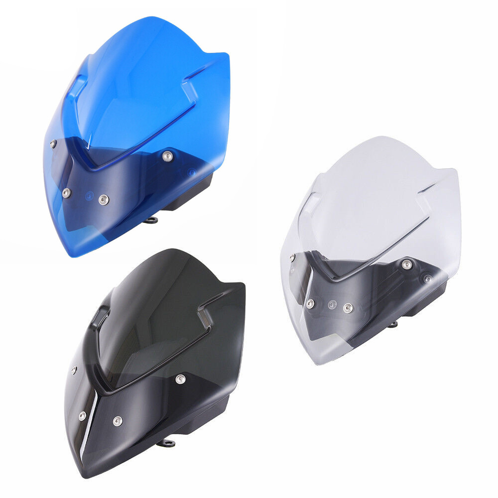 Allotmark Kính Chắn Gió Xe Máy GSXS1000 ABS Kính Chắn Gió Lá Chắn Màn Hình Đối Với Suzuki GSX-S1000 GSXS 1000 2016 2017 2018 2019 GSXS1000 Gió Làm Lệch (Khói/Khói Sáng/Xanh Dương)