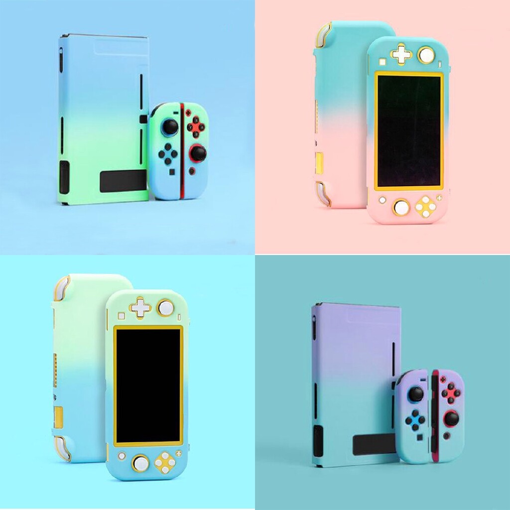 Ốp Lưng Cứng PC Mờ Vỏ Pha Lê Cho Nintendo Switch NS Lite Màng Bảo Vệ Bộ Điều Khiển Joy Con Miếng Dán Ốp Da