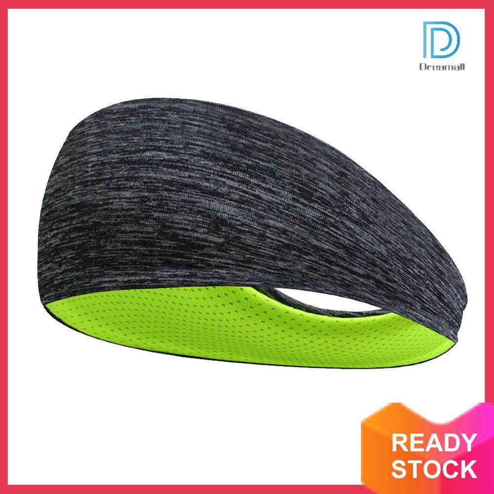 [Dreamall] Men Elastic Sports Headband Women Sweat Band Breathable