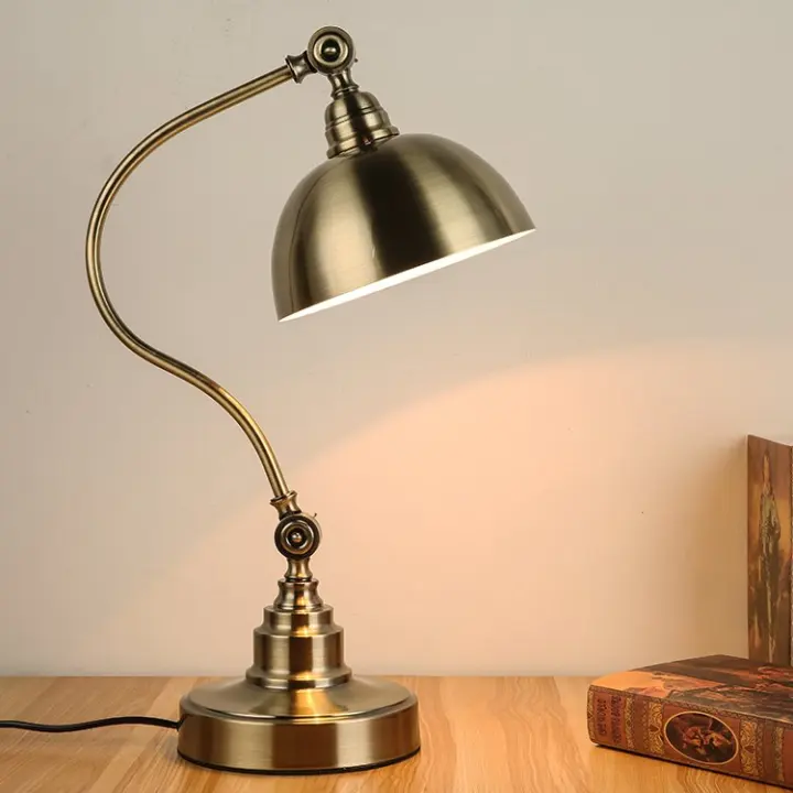 bronze reading lamp