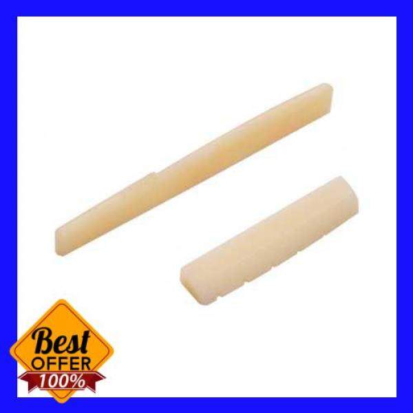Best deal Guitar Saddle and Nut Real Bone Material 2pcs for 6 Strings Acoustic Guitar (Beige) Malaysia