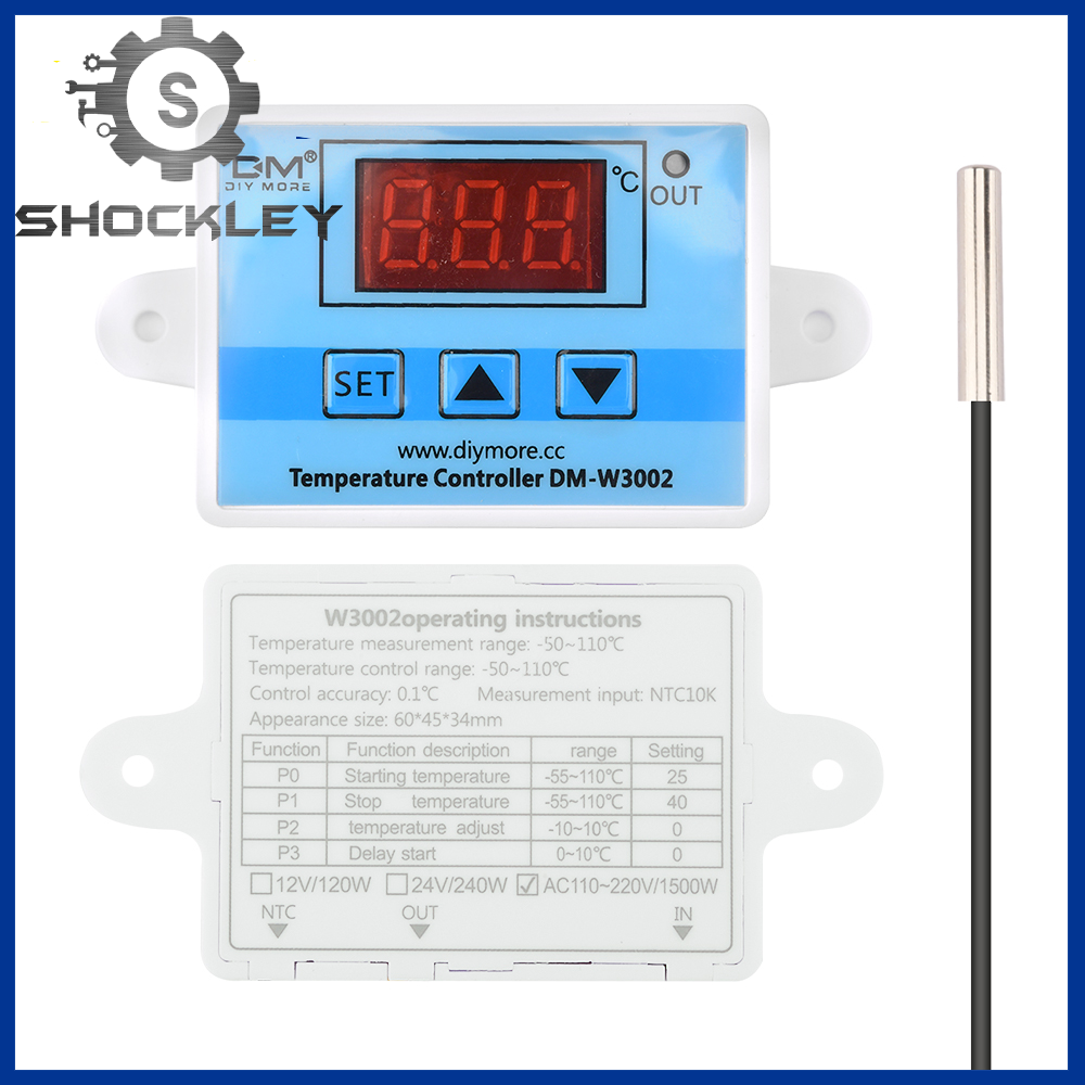 Shockley Xh-w3002 Digital W3002 Ac110-220v Led Temperature Controller Microcomputer Thermostat Controller Switch Module AC 110-220V Temperature control range: - 50 ℃ - 110 ℃ Direct output