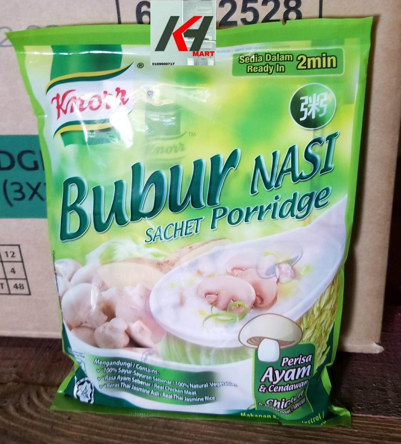 Knorr Sachet Porridge Bubur Nasi Perisa Ayam Cendawan 3x35g Ready Stock Lazada