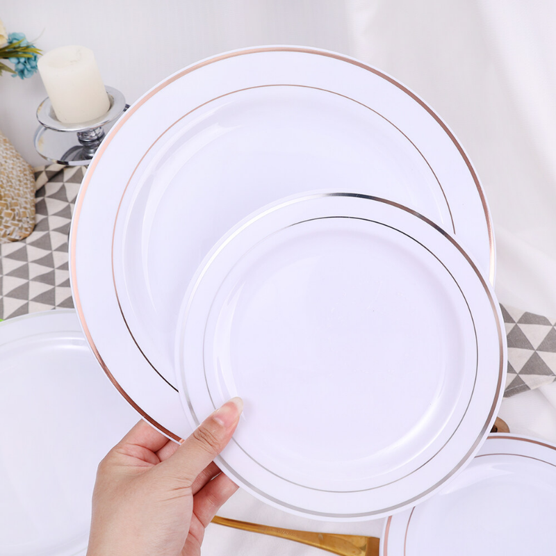 Đĩa cơm tối nhựa dùng cho thực phẩm cho tiệc