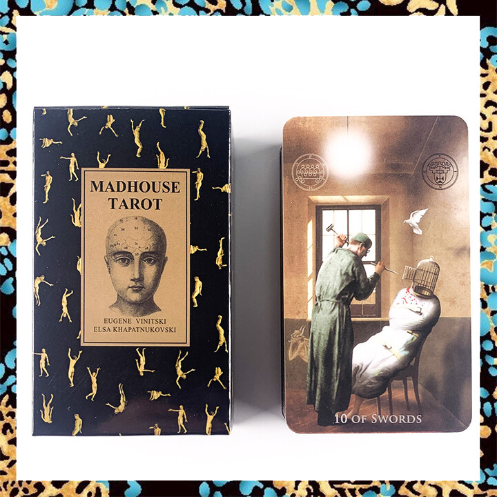 Madhouse Tarot Card Deck Size 10.3x6cm 78 Sheets Tarot Cards