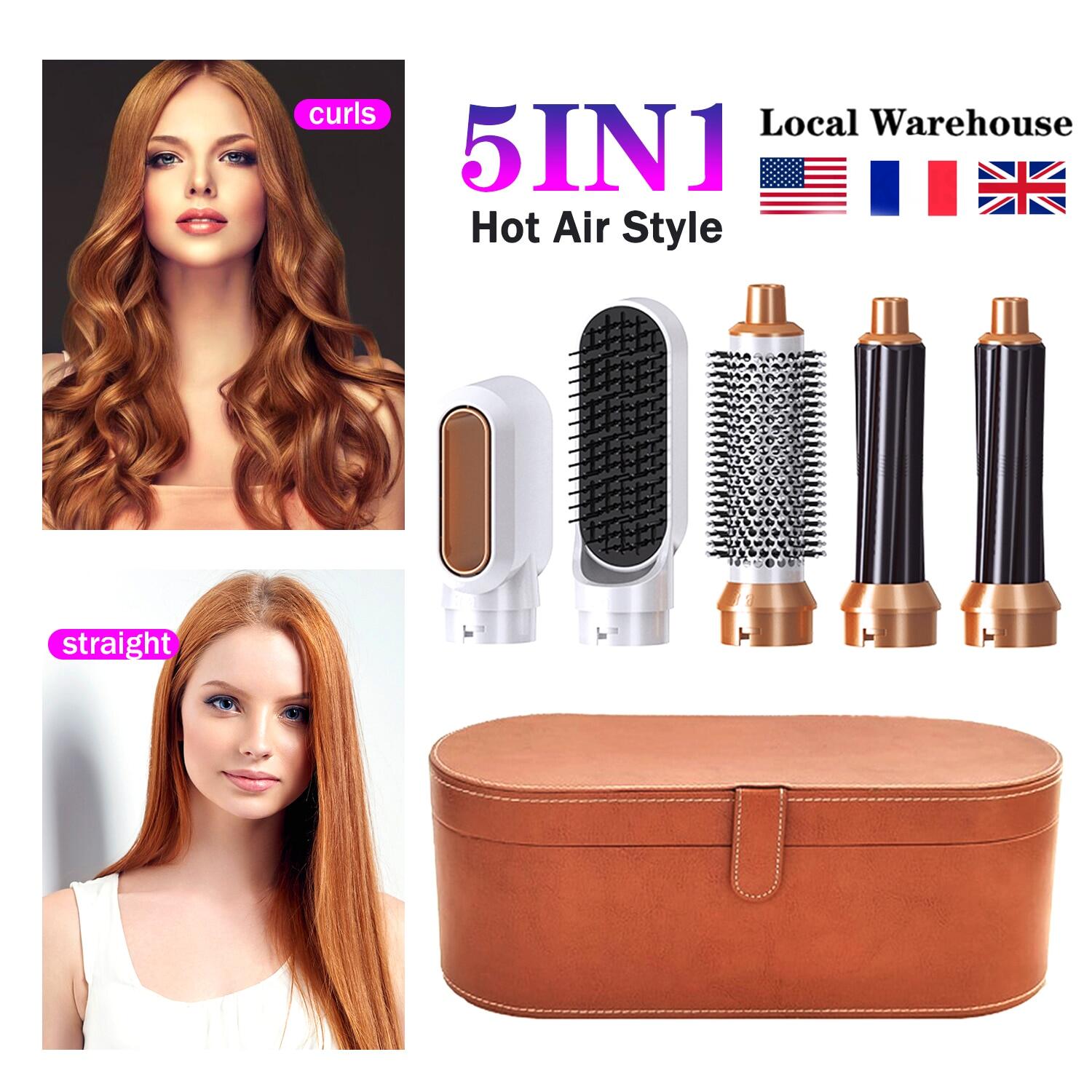 Electric Hair Styler Dryers 5 In 1 Curler Automatic Straighteners Blow