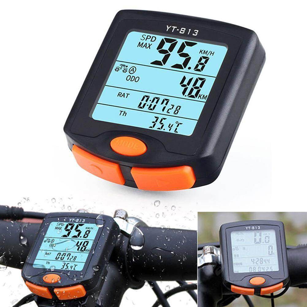 Honrane Bike Cycling Bicycle Computer Odometer Backlight Wired LCD Display Speedometer