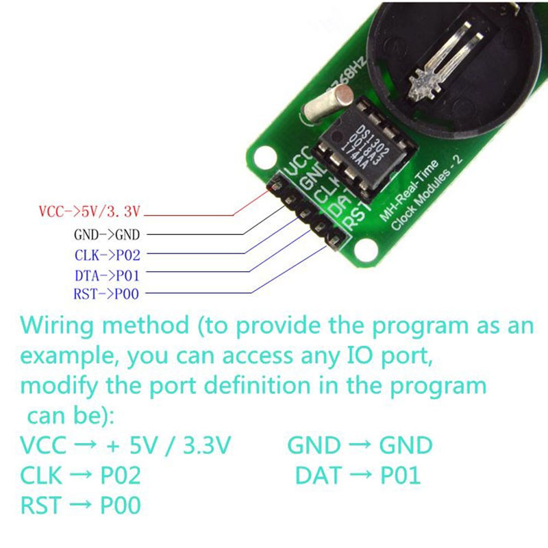 DS1302 Real-time Clock Module