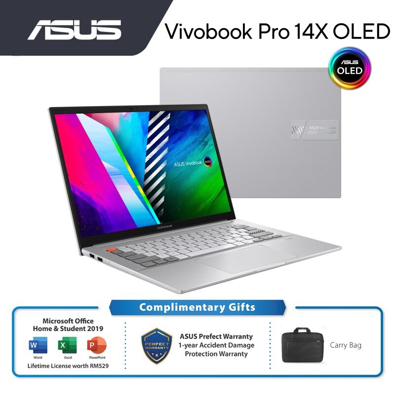 ASUS VIVOBOOK PRO 14X OLED (N7400P-CKM018TS) i5-11300H/ 16GB RAM/ 512GB SSD/ 14 2.8K OLED 90Hz/ RTX3050/ MS OFFICE/ 2Y Malaysia