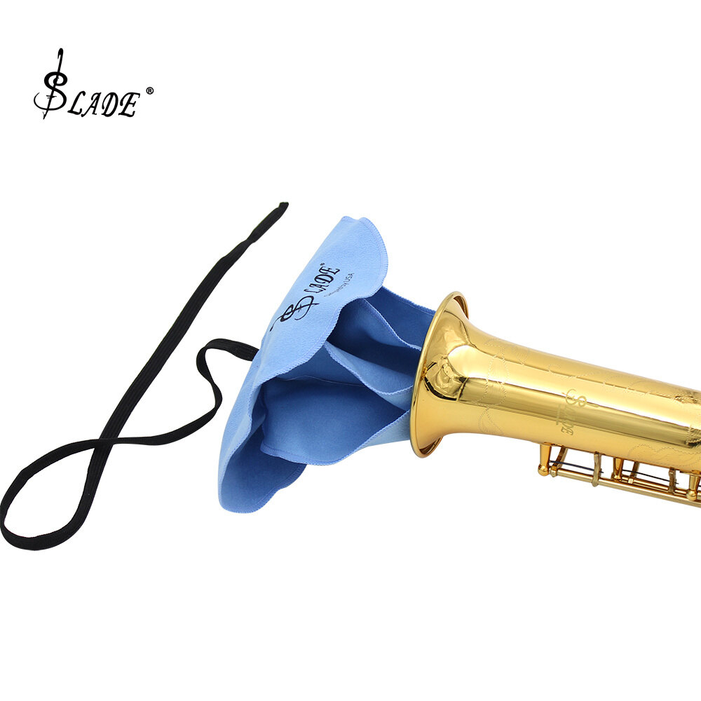 SLADE Highly Absorbent Cleaning Cloth for Clarinet Piccolo Flute Sax Saxophone Inside Tube Woodwind Instrument Parts and Accessories Blue