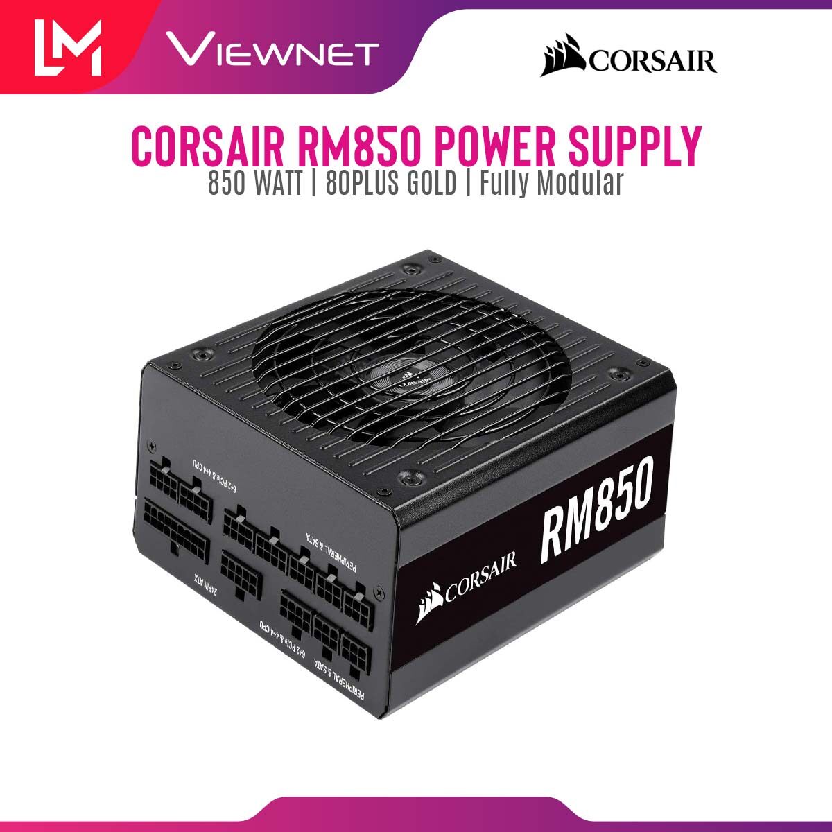 Corsair Rm Series Rm850 Power Supply Cp Uk 850 Watt 80 Plus Gold Certified Fully Modular Psu Lazada