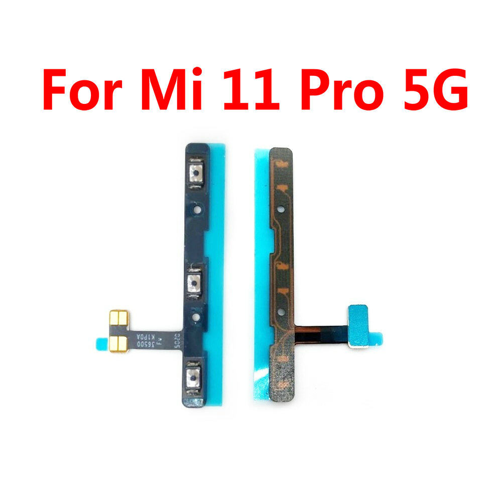 New power volume flex cable on off side button switch flex cable for xiaomi mi 11 lite mi 11 pro 5g replacement spare parts