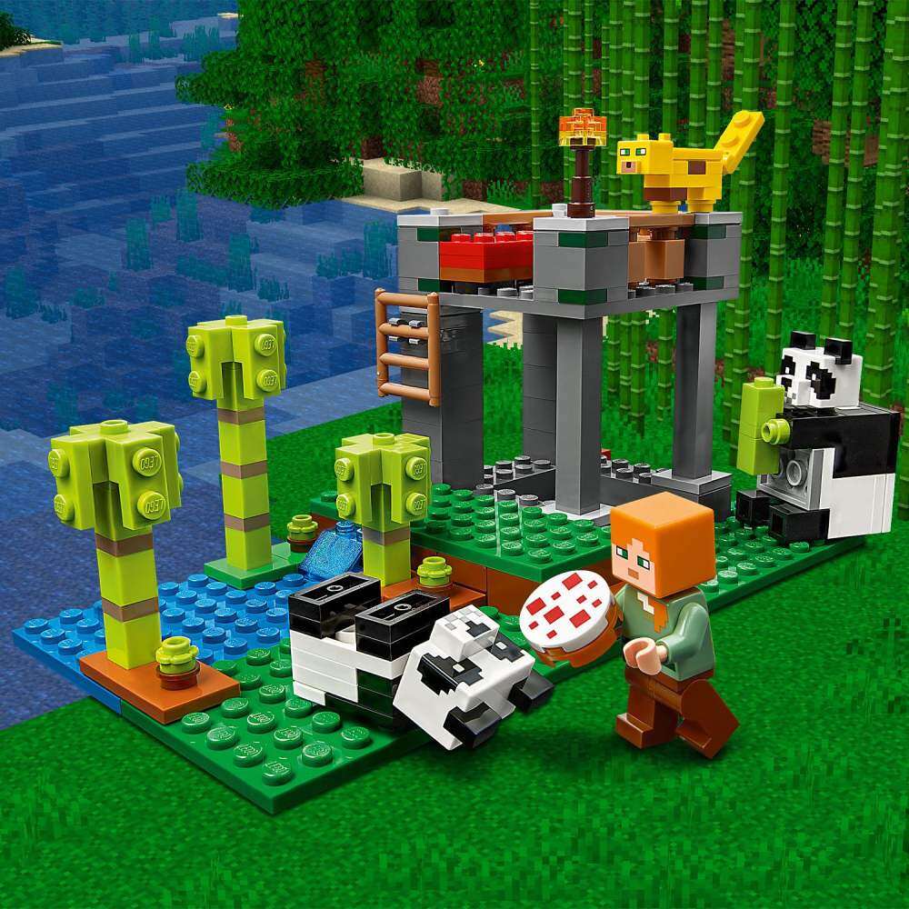 LEGO Minecraft Vườn ươm gấu trúc - 21158 (204 miếng) Đồ Chơi Lắp Ráp