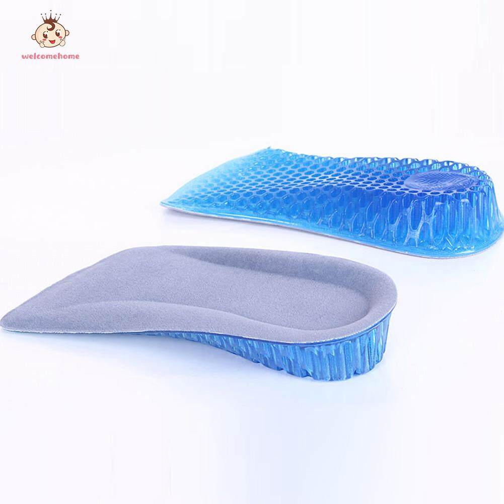 Unisex Honeycomb Gel Heel Lifts Height Increase Insoles Shoe Inserts Pads Raise