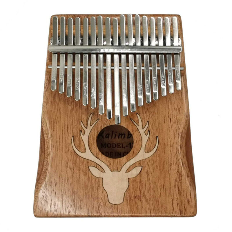Đàn Kalimba 17 Phím, Piano Ngón Tay, Nhạc Cụ Di Động, Loại Gỗ Thích, Nai Sừng Tấm Mộng Mơ
