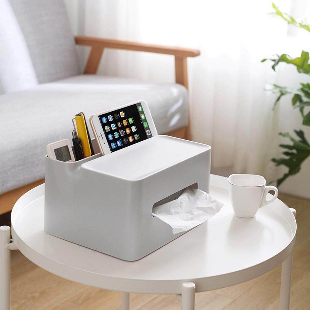 Sealavender Multifunction Tissue Box Cover Holder Phone Holder