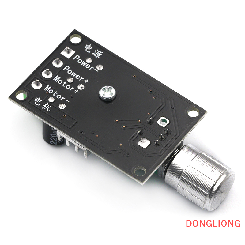 DONGLIONG PWM DC Motor Speed Controller 6V 12V 24V 28V 3A Speed Regulator Switch