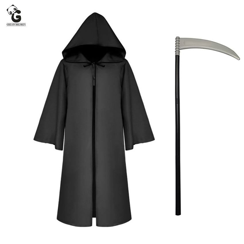 Grim Reaper Death Cape Cloak Christian Cosplay Plague Doctor Steampunk ...