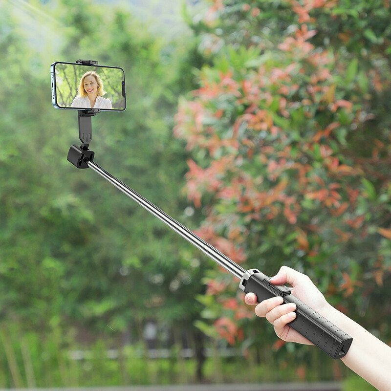 Giá đỡ giá đỡ ba chân Gậy selfie Bluetooth không dây Hoco K18 Giá để điện thoại chân máy đơn Bluetooth phát sóng trực tiếp Giá Đỡ Giá để điện thoại phổ thông cho tất cả điện thoại thông minh