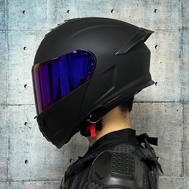 New ORZ Flip up Helmet Modular Motorcycle Helmet Double Lens Builtin