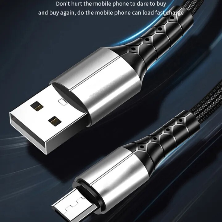 5A Cáp sạc nhanh micro USB Type C dây nylon bện dây sạc nhanh truyền dữ liệu điện thoại di động Huawei dây cáp cho XIAOMI