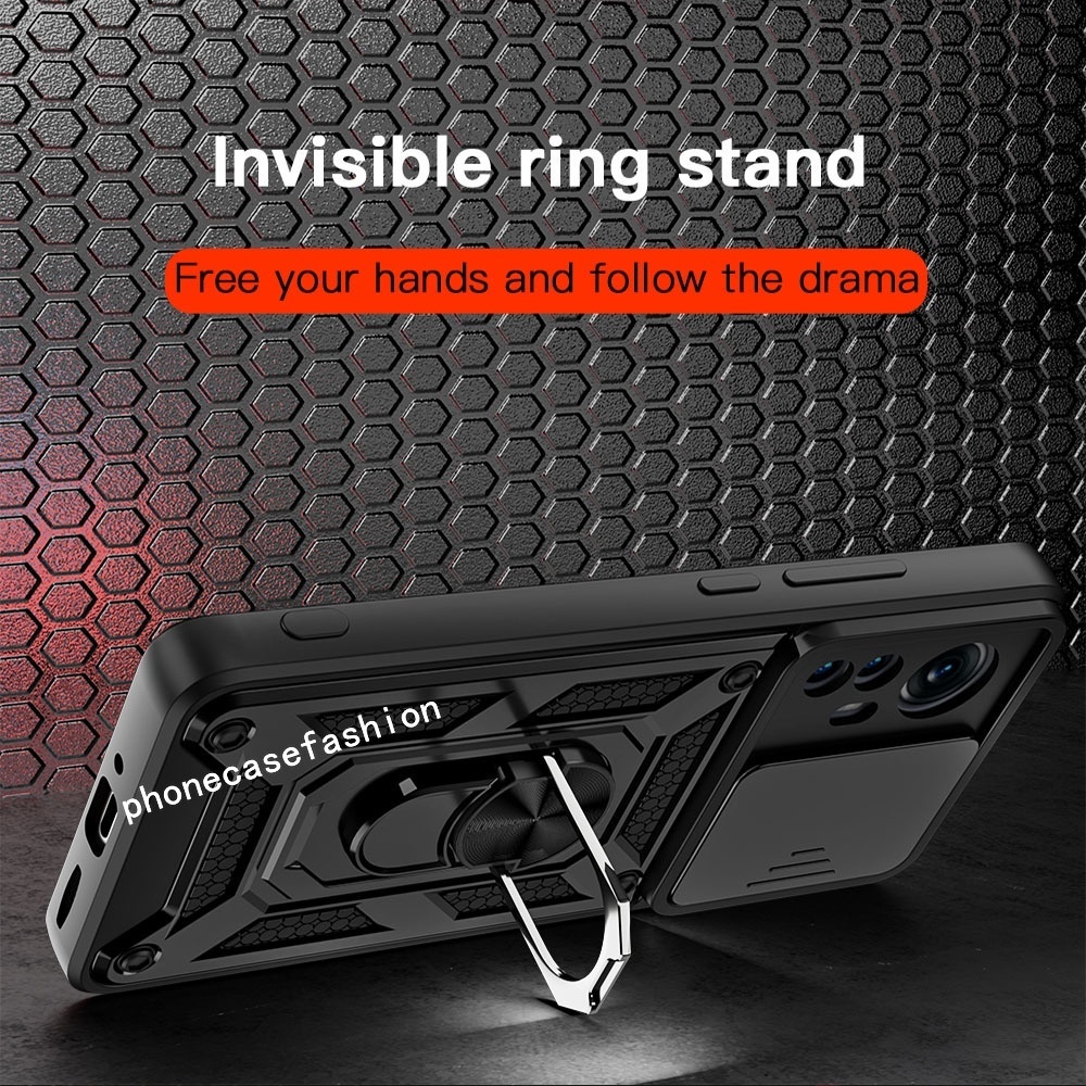 Phone Case For infinix Note 30 pro vip 4G 5G Note30 Armor ShockProof Casing Push Lens camera protection Hard Back Cover