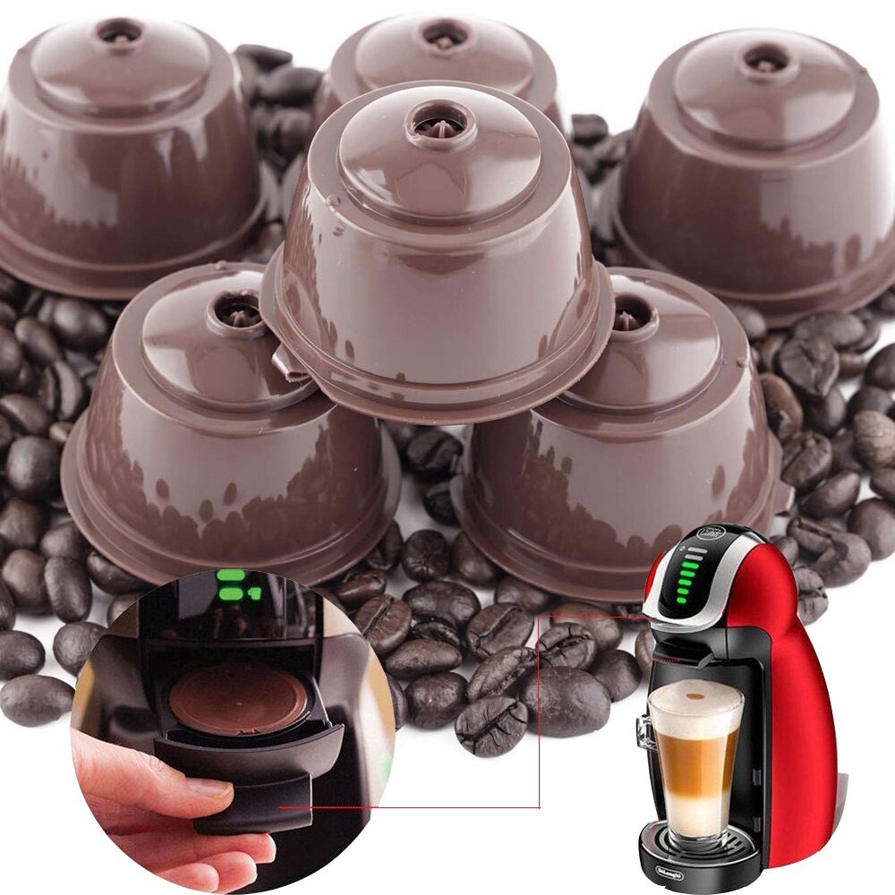 YESPERY 2 Chiếc Cốc Lọc Viên Nén Cà Phê Tái Sử Dụng Được Cho Các Mẫu Dolce Gusto Mũ Có Thể Nạp Lại, Bộ Lọc Giỏ Pod Hương Vị Mềm Mại Ngọt Ngào