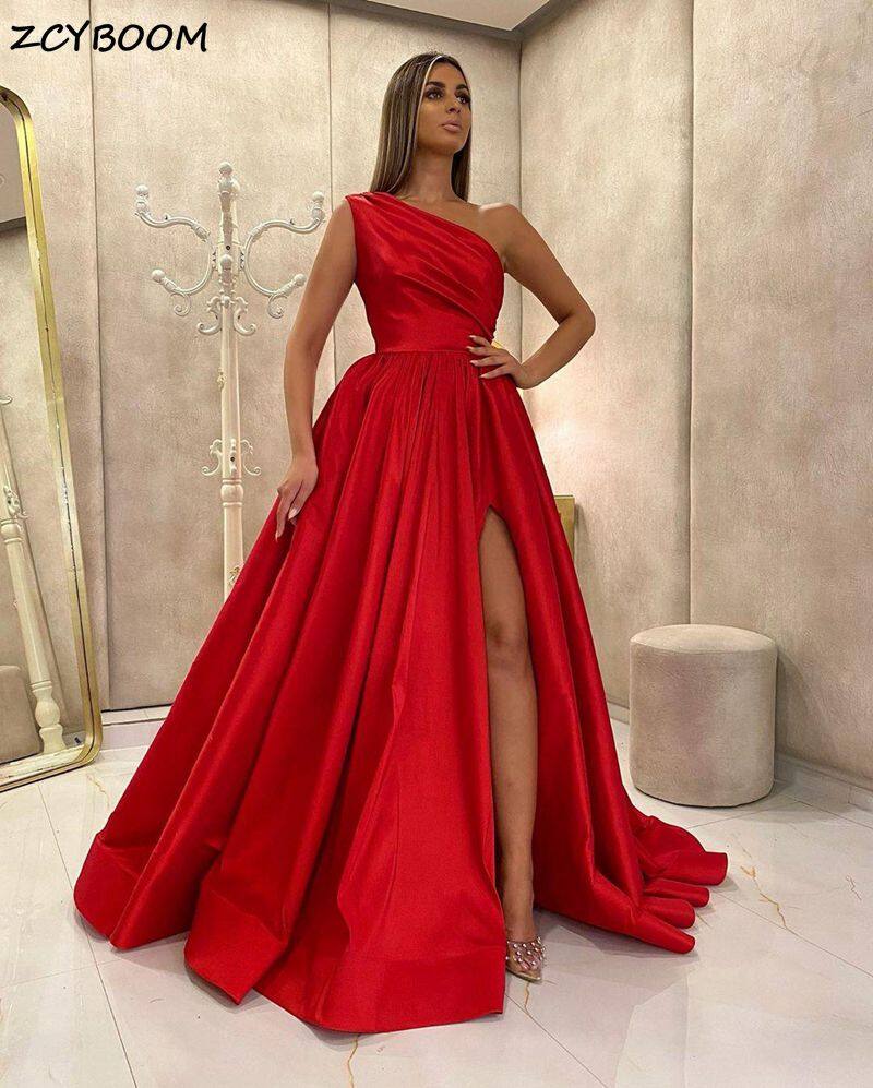red evening party dresses
