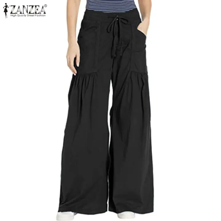 Elastic waist palazzo pants Clearance