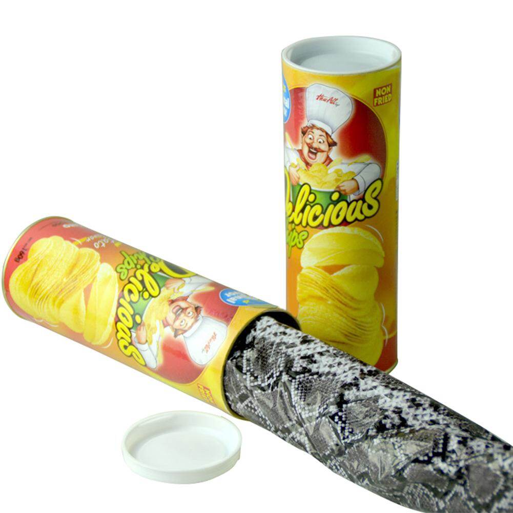 Childrenworld Kids Prank Toy Potato Chips Barrel Snake Toy Simulation Snake In A Can Gag Gift
