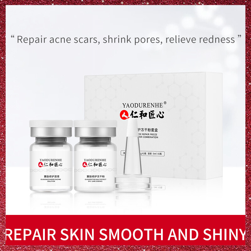Phù Hợp Với 0.1G + 5Ml Sửa Chữa Mụn Trứng Cá Cải Thiện Dimness Oligopeptide Sửa Chữa Bột Đông Khô Bộ Thu Nhỏ Lỗ Chân Lông Sửa Chữa Hàng Rào Chăm Sóc Da Cấp Ẩm Sâu Làm Dịu Đỏ giá rẻ