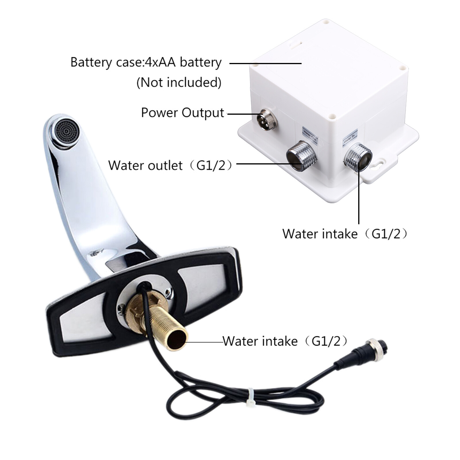 Infrared-Sensor Faucet Auto Touchless Sink Sensor Faucets Inductive Water Tap