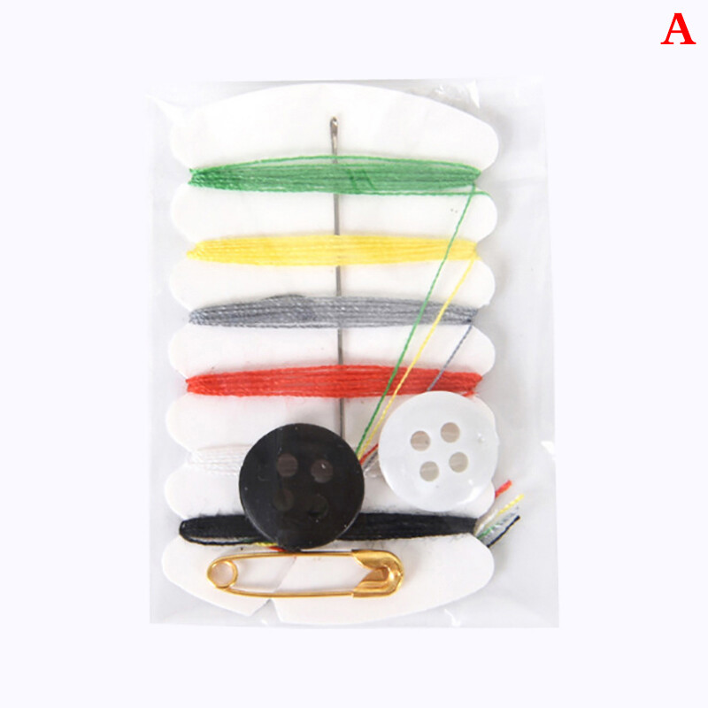 Portable Mini Sewing Kit Needle Thread Button Pin Set Travel Household Tools Kit