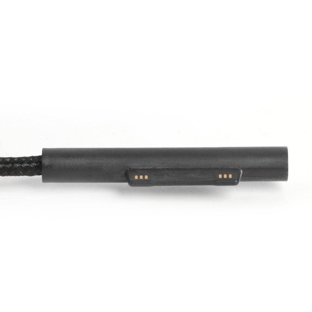 Braided 65W PD Fast Charging USB Type C Female Cable for Microsoft Surface Pro 5 Computer Accessory