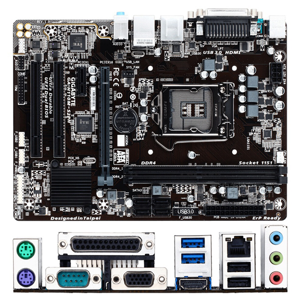Gigabyte GA-H110M-S2 GA-H110M-DS2 GA-H110M-DS2V GA-H110M-DS2H DDR4 GA ...