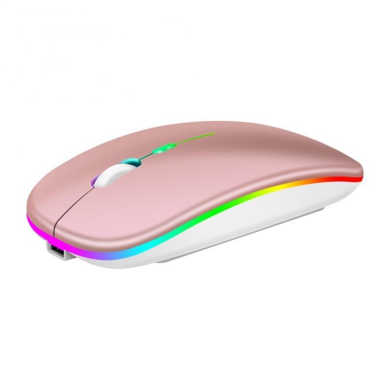New Wireless Mouse Rgb Rechargeable Mouse Wireless Computer Silent Mause Led Backlit Ergonomic Gaming Mouse For Lap Pc