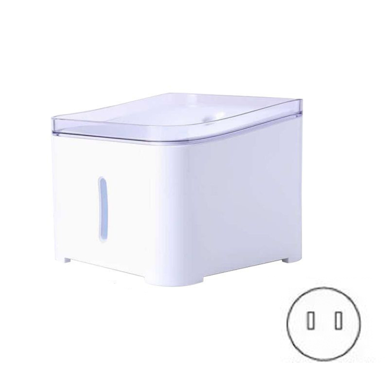 Đài Phun Nước Uống Cho Mèo Furrybaby , Bình Đựng Nước LED Tự Động Cho Thú Cưng Với Vòi Phun Nước Thông Minh Cho Thú Cưng Trong Nhà Cực Kỳ Yên Tĩnh Cho Mèo, Chó Có 2 Bộ Lọc, Trắng 2L (2L, Trắng Tinh Khiết)