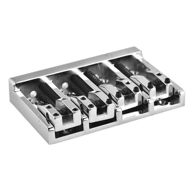 84mm Metal Electric Bass Bridge Fixed For 4 String Bass Guitar Parts Accessories Malaysia