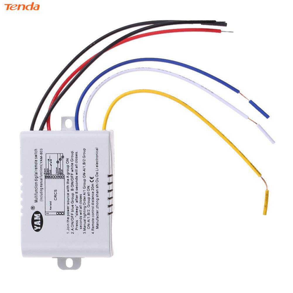 Wireless ON/OFF 220V Lamp Remote Control Switch Receiver Transmitter