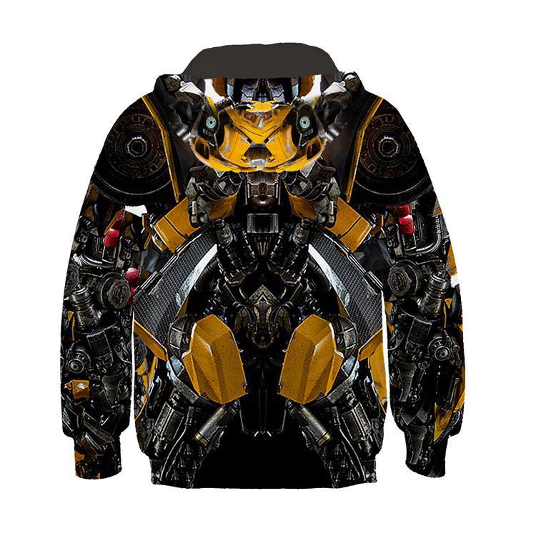 New Transformers Bumblebee Animation 3D Sweater Cosplay Children's Sweater