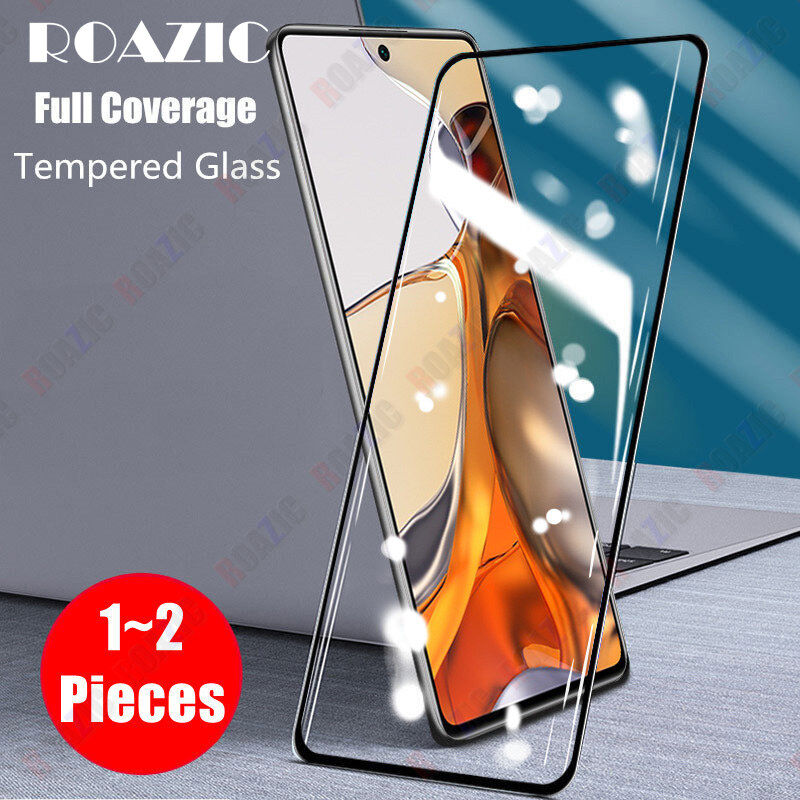 ROAZIC For Xiaomi Mi 11T 5G/11T Pro 5G/11 Lite/11 Lite 5G/11 Lite 5G NE Screen Protector [1~2 Pieces] 9H Hardness Clear Tempered Glass Full Cover Protective Film