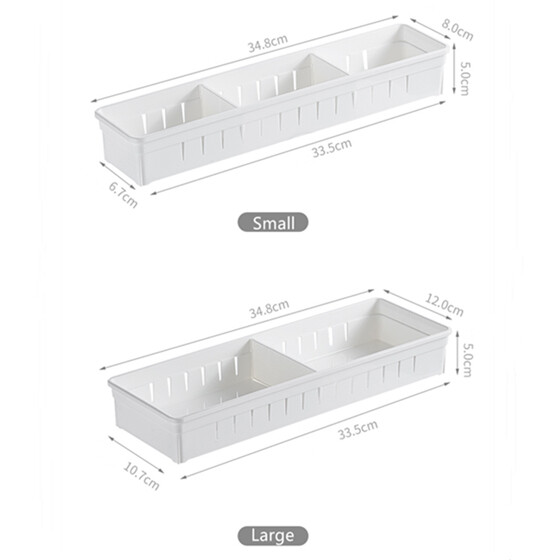 3PCS Adjustable Kitchen organizer Cutlery Drawer Organizer, Flatware Drawer Tray for Silverware, Serving Utensils, Multi-Purpose Storage for Kitchen, Office, Bathroom Supplies Kitchen Cutlery Partition Divider Cabinet Box Plastic Drawer Storage Organizer