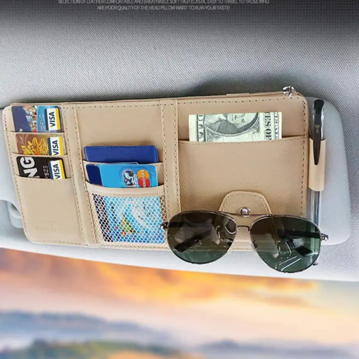 sun visor registration holder