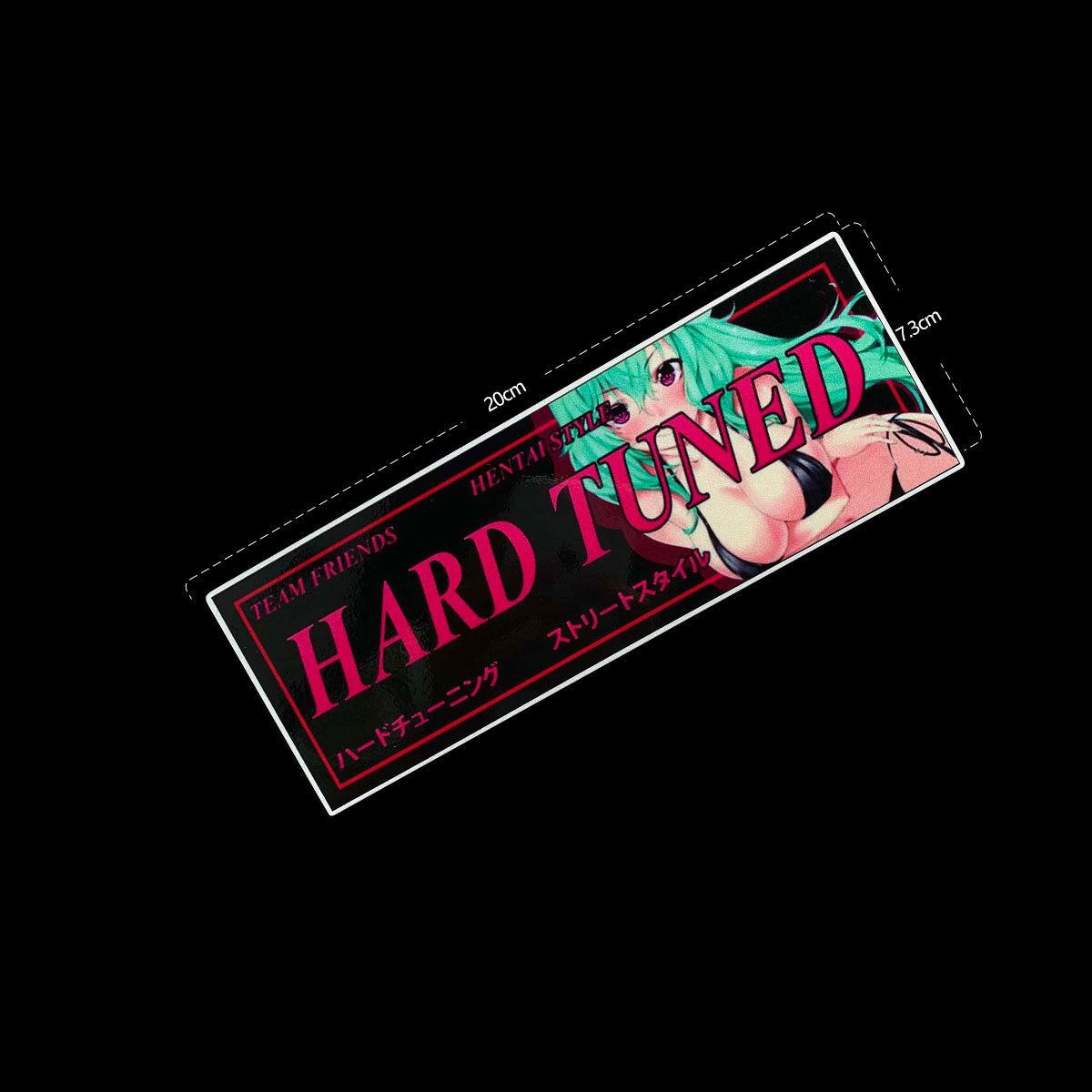 Reflective JDM Anime Reflective Car Styling Auto Rear Windshield Window Rear Windshield Body Sticker