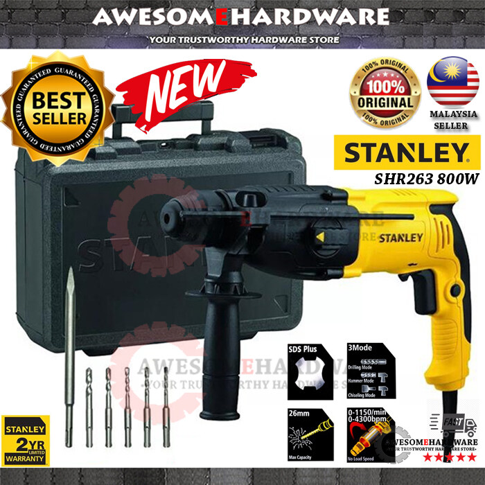 Stanley 26mm best sale rotary hammer 800w