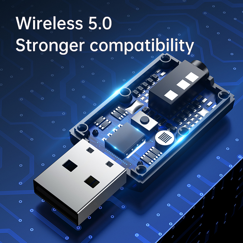 VAOLRO 4 Trong 1 USB Bộ Phát Bluetooth Receiver Với Mic Gọi Rảnh Tay 3.5Mm Aux Âm Thanh Stereo RCA Bộ Chuyển Đổi Âm Thanh Không Dây Cho TV Trên Xe PC Loa Bluetooth Headphone